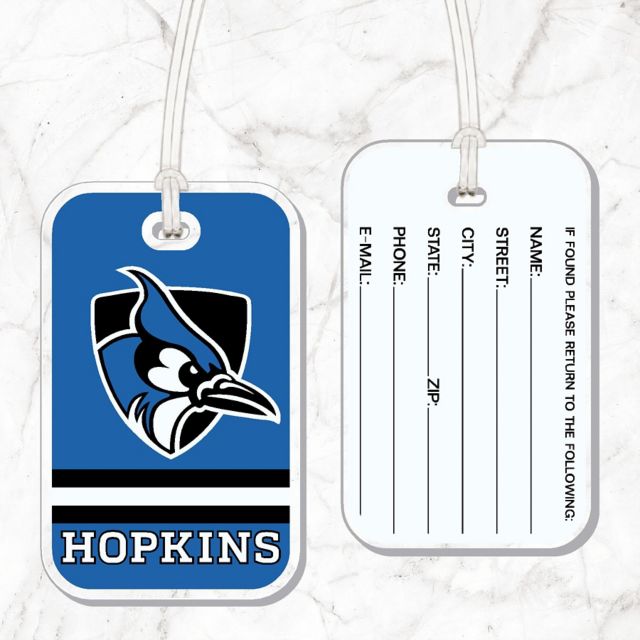 Johns Hopkins University Blue Jays Acrylic Bag Tag