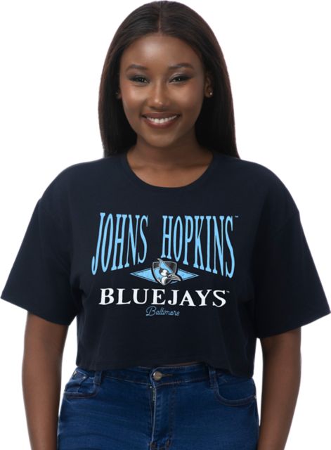 Johns Hopkins University Women's Boxy Cropped Short Sleeve T-Shirt