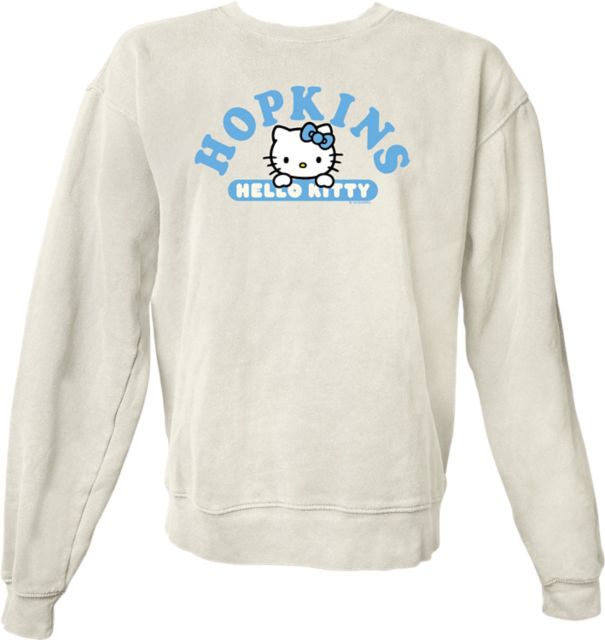Johns Hopkins University Hello Kitty Women's Dyed Crewneck Sweatshirt