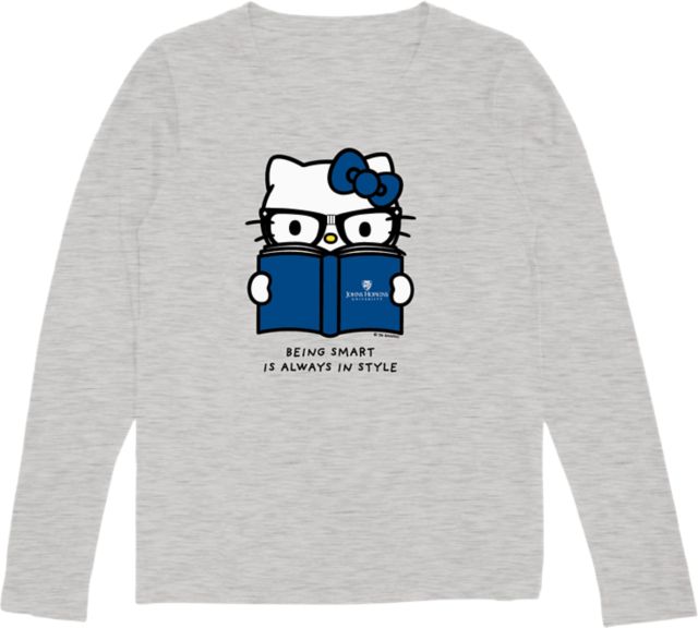 Johns Hopkins University Blue Jays Hello Kitty Women's Long Sleeve T-Shirt