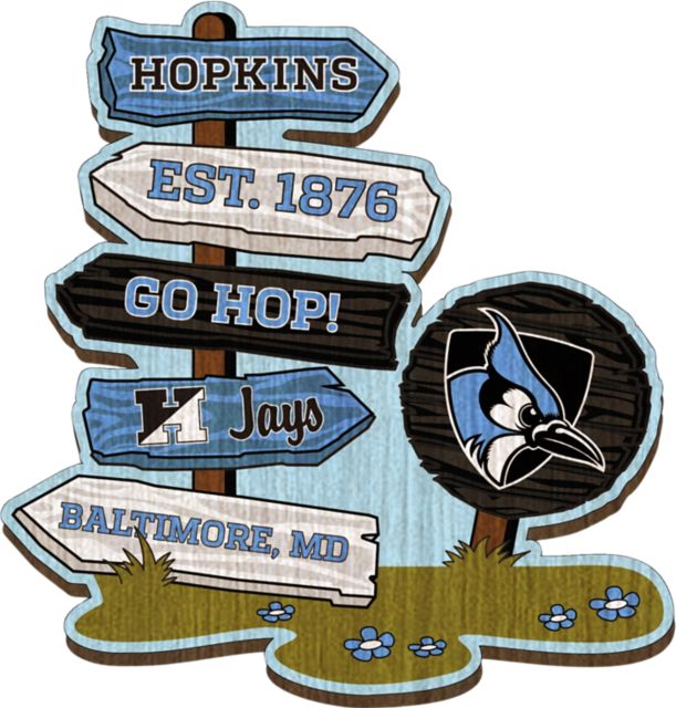 Johns Hopkins University Blue Jays Halftime Sign Post Magnet