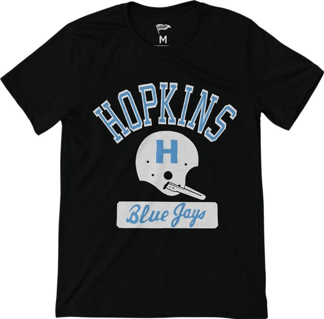 Johns Hopkins University Blue Jays Vintage Football Short Sleeve Tee JH1004