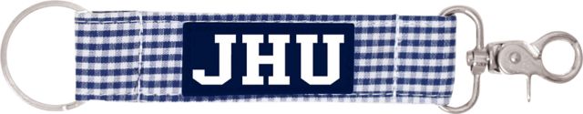 Johns Hopkins University Newport Gingham Key Strap