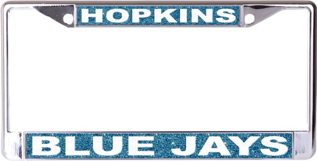 Johns Hopkins University Blue Jays Glitter License Plate Frame