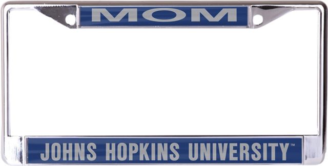 Johns Hopkins University Mom License Plate Frame
