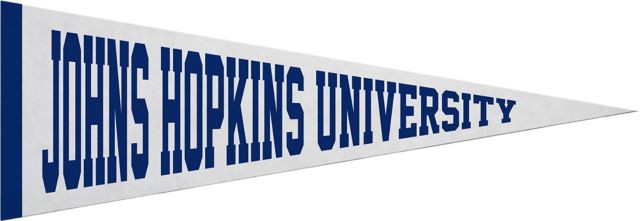 Johns Hopkins University 5x15 Pennant