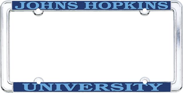 Johns Hopkins University Thin Rim License Plate Frame