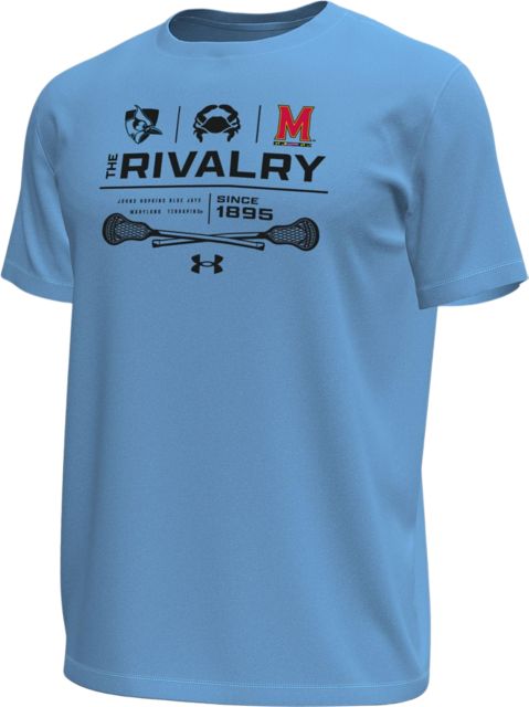 Johns Hopkins University Blue Jays vs Maryland Terrapins Lacrosse Rivalry Short Sleeve T-Shirt