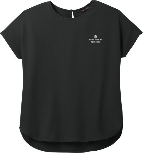 Johns Hopkins Mercer+Mettle Womens Stretch Crepe Crew - Krieger School of Arts & Sciences - ONLINE ONLY