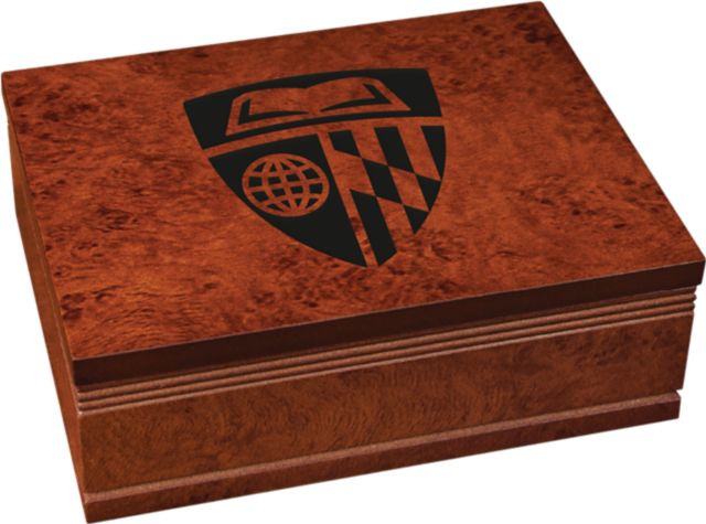 Johns Hopkins University Burlwood Finished Box