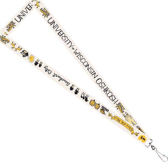 University of Wisconsin Oshkosh Julia Gash 3/4" Lanyard