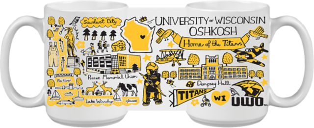 University of Wisconsin Oshkosh Julia Gash 15 oz. Mug