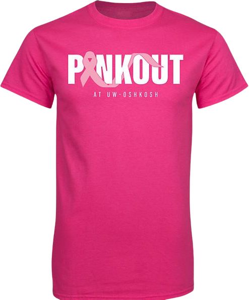 University of Wisconsin Oshkosh Pink Out Short Sleeve T-Shirt