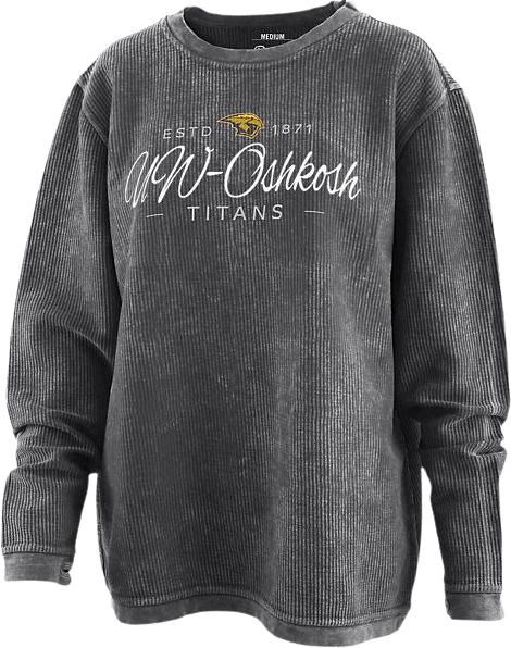 University of Wisconsin Oshkosh Titans Women's Corded Crewneck Sweatshirt