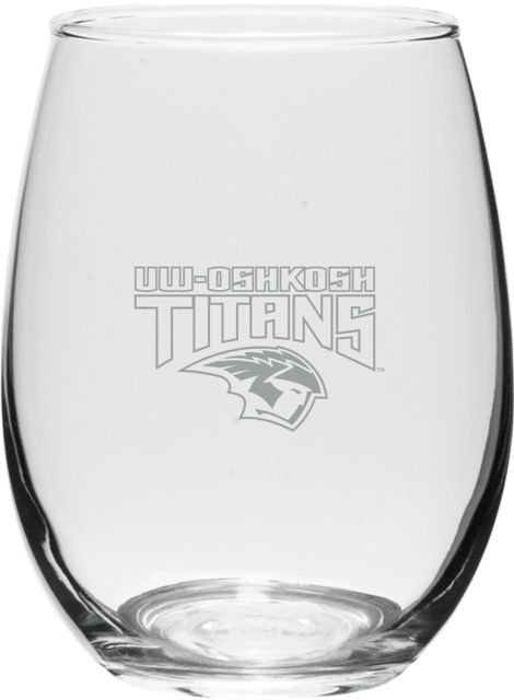 University of Wisconsin- Oshkosh15 oz. Stemless Wineglass