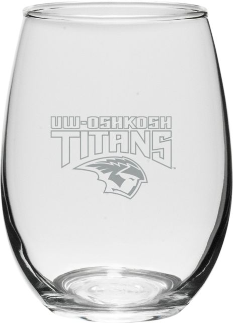 University of Wisconsin- Oshkosh 21 oz. Stemless Wineglass