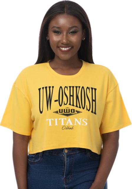 University of Wisconsin Oshkosh Women's Boxy Cropped Short Sleeve T-Shirt
