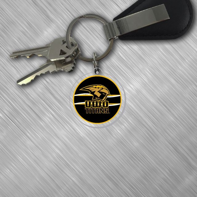 University of Wisconsin Oshkosh Titans Laser Cut Keytag