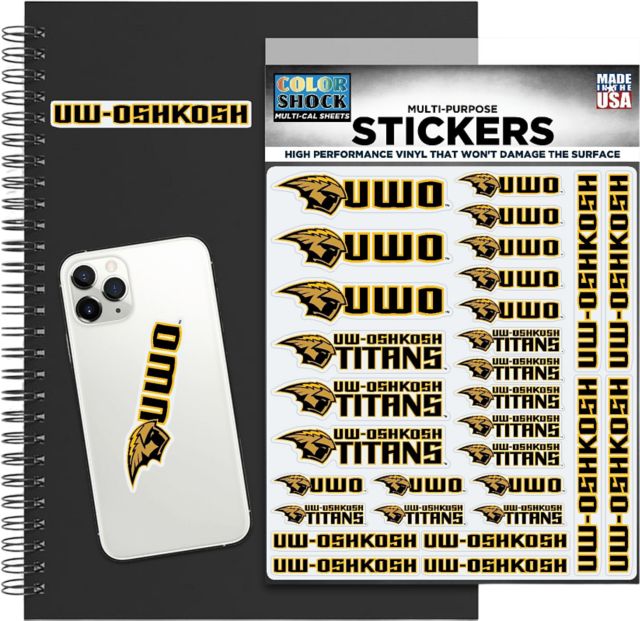 University of Wisconsin Oshkosh Sticker Sheet