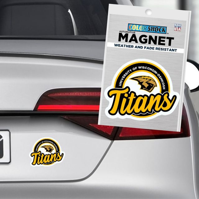 University of Wisconsin Oshkosh Titans 4x4 Magnet