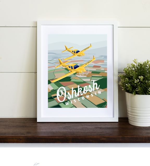 University of Wisconsin Oshkosh 11x14 Print OSHKOSH