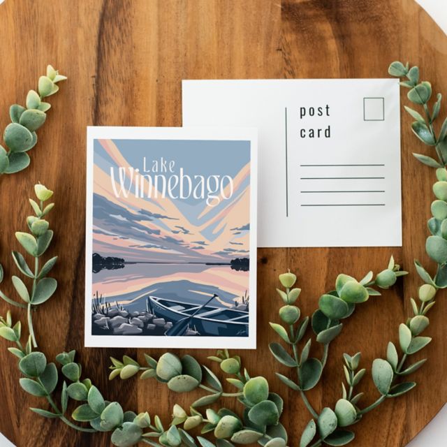 University of Wisconsin Oshkosh Postcard Lake Winnebago