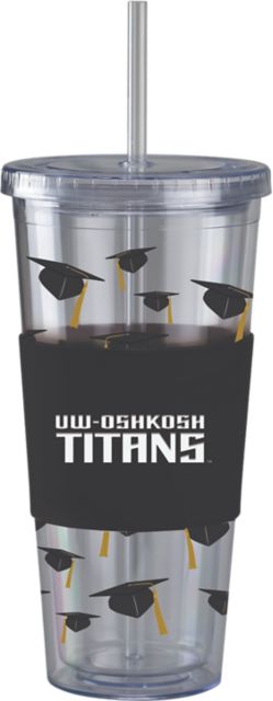 University of Wisconsin Oshkosh Acrylic Tumbler with Straw