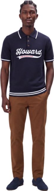 Howard University Knit Varsity Polo