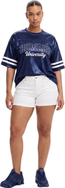 Howard University HBCU Women's Sparkle Jersey Short Sleeve T-Shirt