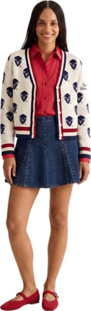 Howard University HBCU Women's Crop Cardigan