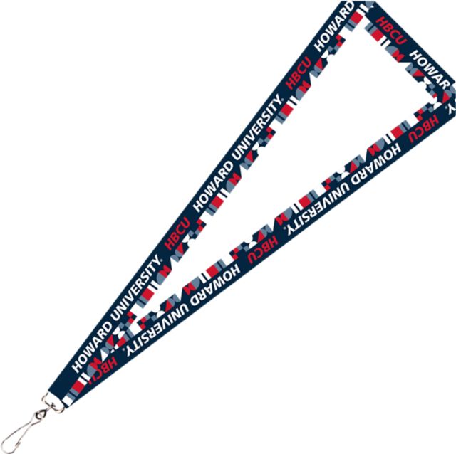 Howard University 3/4" Satin Lanyard