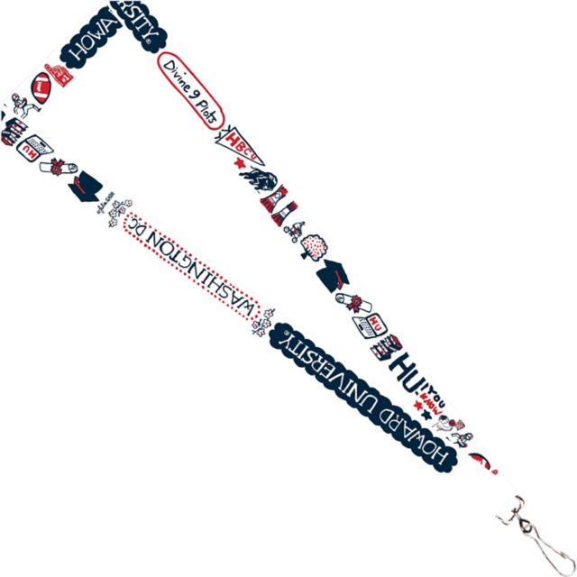 Howard University Julia Gash 3-4'' Satin Lanyard