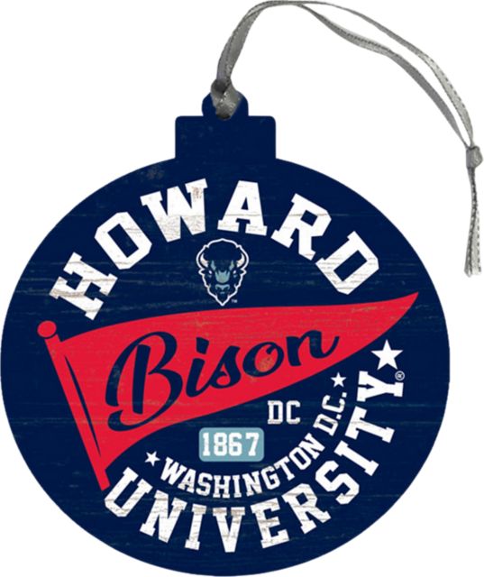 Howard University Bison Round Ornament