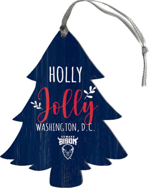 Howard University Holly Jolly Tree Ornament