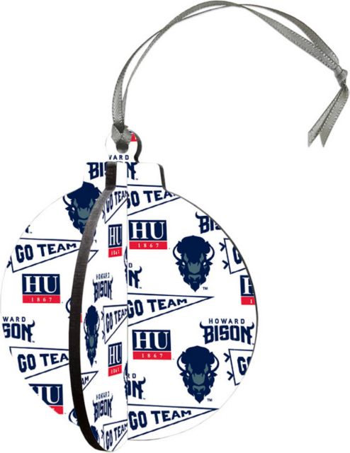 Howard University 3D Round Ornament