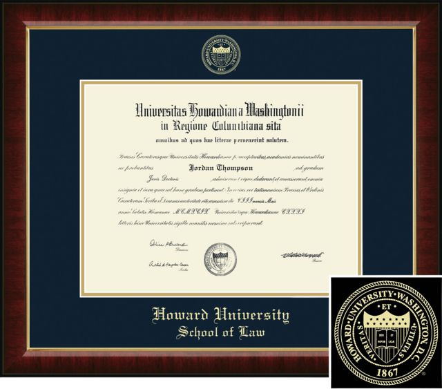 Church Hill Classics, Embossed; 13x17 H PhD,  School of Law Diploma Frame,  - ONLINE ONLY