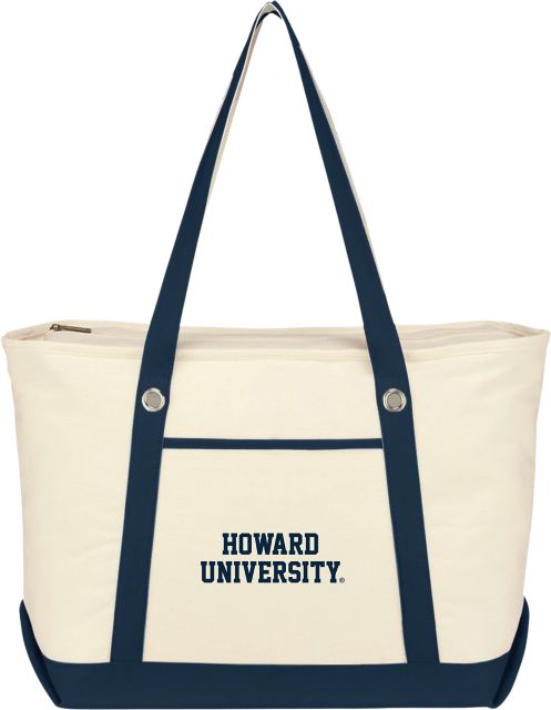 Howard University Canvas Zipper Tote Bag