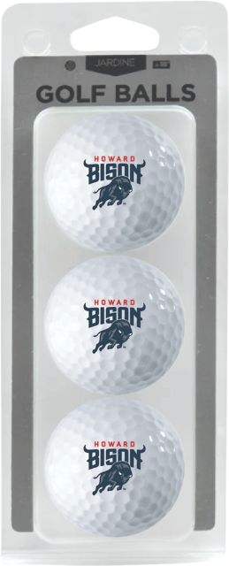 Howard University 3 Pack Golf Balls