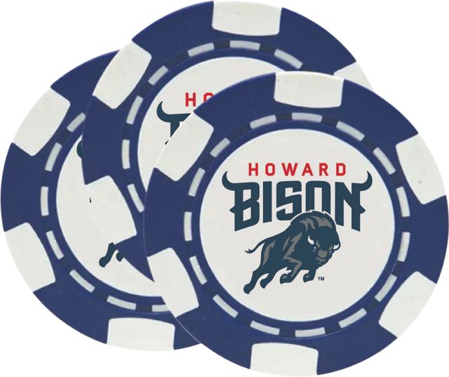 Howard University Chip Ball Marker 3 Pack