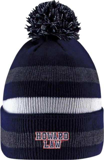 Howard University Cuff Pom Knit Hat