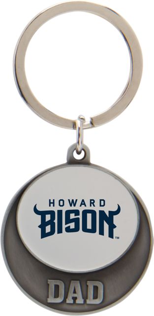 Howard University Dad Keychain