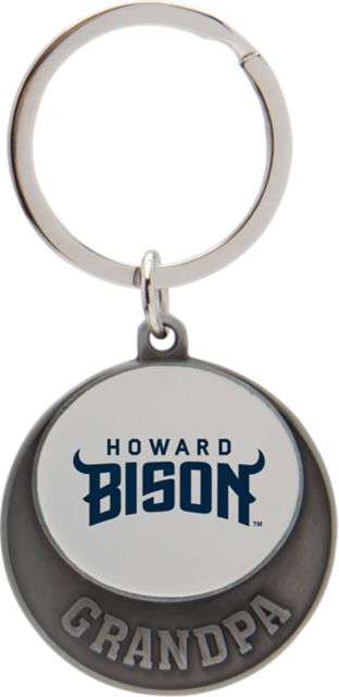 Howard University Grandpa Pewter Keychain