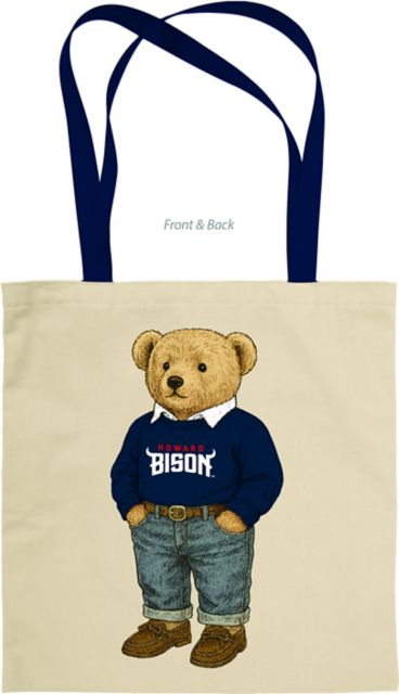 Howard University Bear Tote Bag