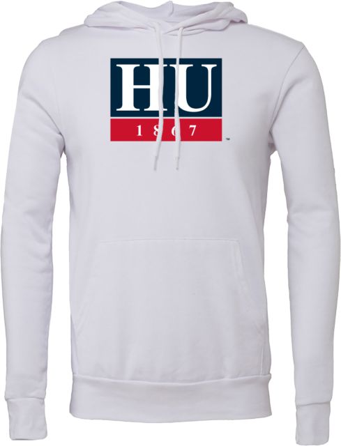 Howard Bella + Canvas Fleece Hood Howard University Bison Head Wordmark - ONLINE ONLY