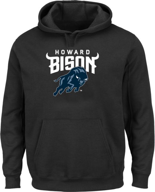 Howard Extended Hoodie Howard University Primary Athletic Mark - ONLINE ONLY