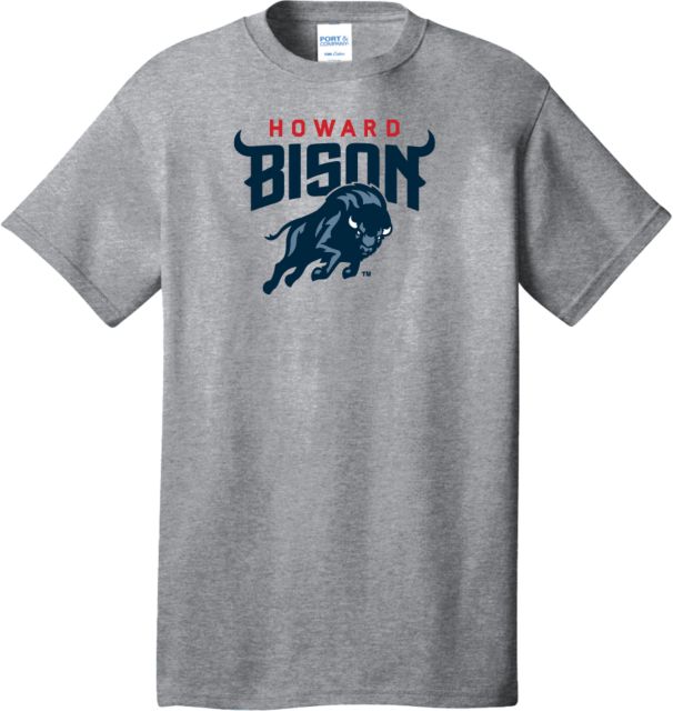 Howard Extended Athletic Heather T Shirt Howard University Primary Athletic Mark - ONLINE ONLY
