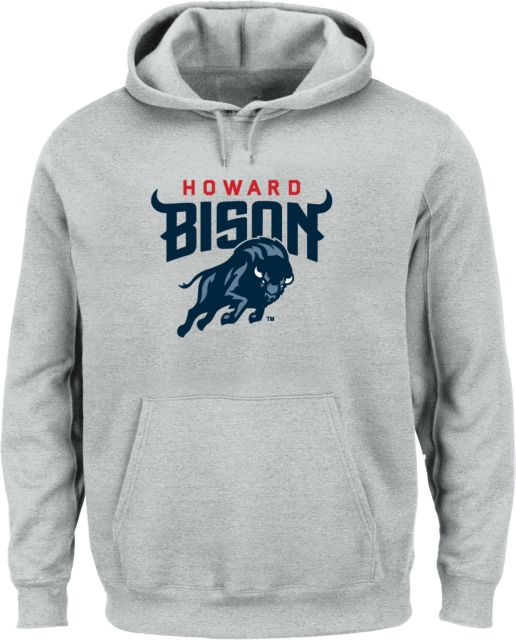 Howard Extended Hoodie Howard University Primary Athletic Mark - ONLINE ONLY