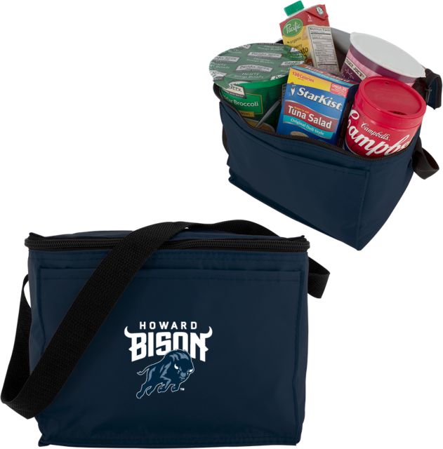 Howard Six Pack Cooler Howard University Primary Athletic Mark - ONLINE ONLY