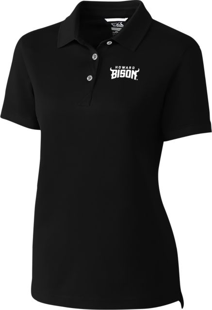 Howard C&B Womens Advantage Polo Howard University Athletic Wordmark - ONLINE ONLY