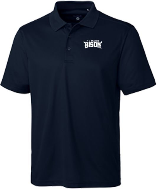 Howard C&B Dark Clique Ice Pique Polo Howard University Athletic Wordmark - ONLINE ONLY